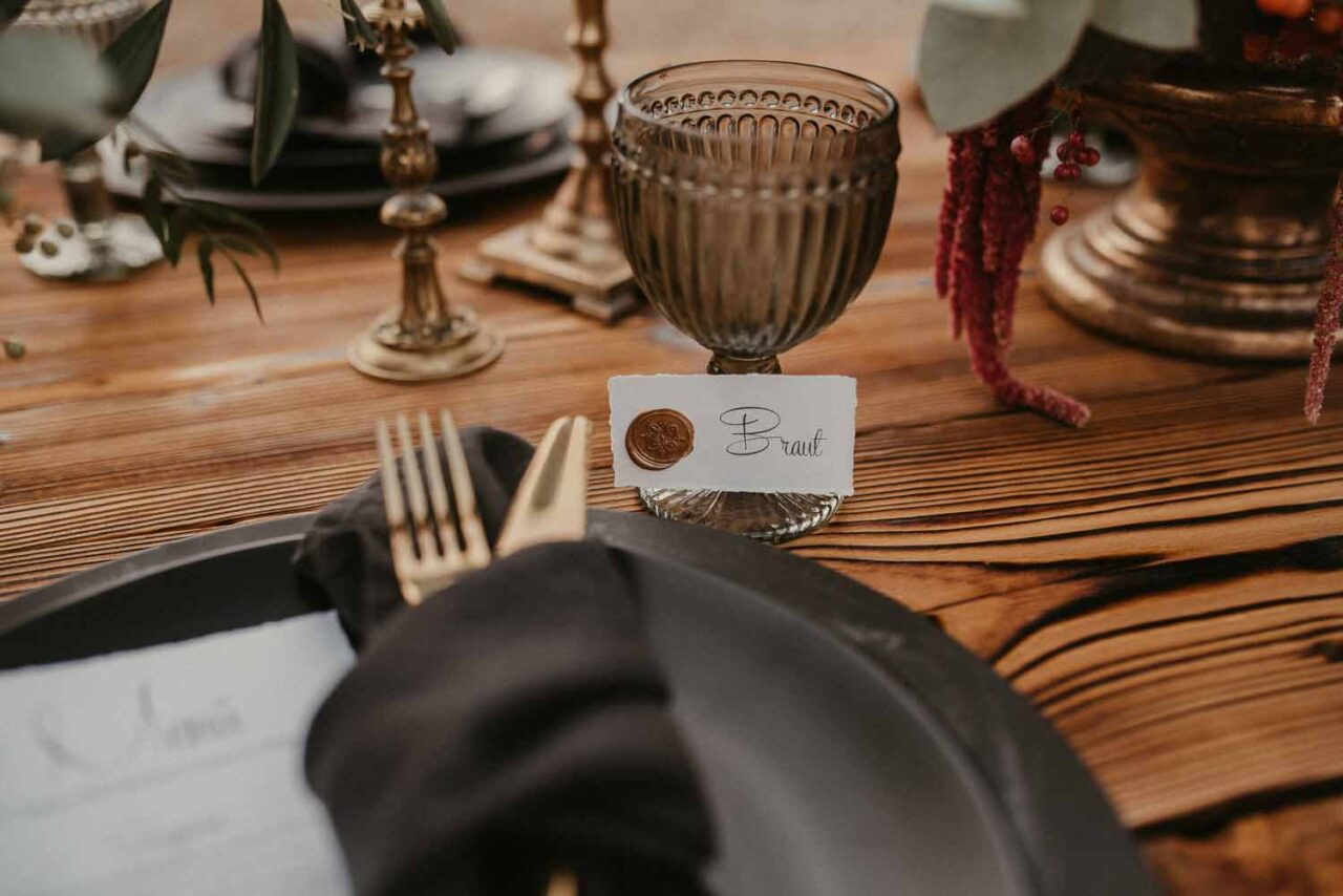 Hochzeit namensschild