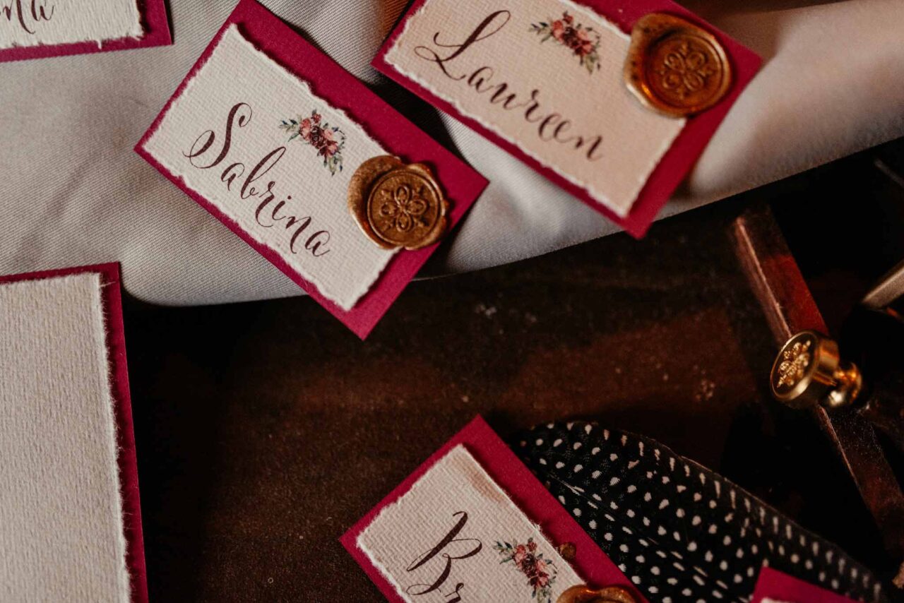 Hochzeit namensschild